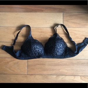 Black Lace Bra